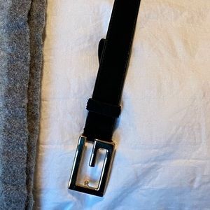 Men’s black suede Gucci belt never worn. Size 110-44